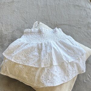 White Eyelet Women's Skirt